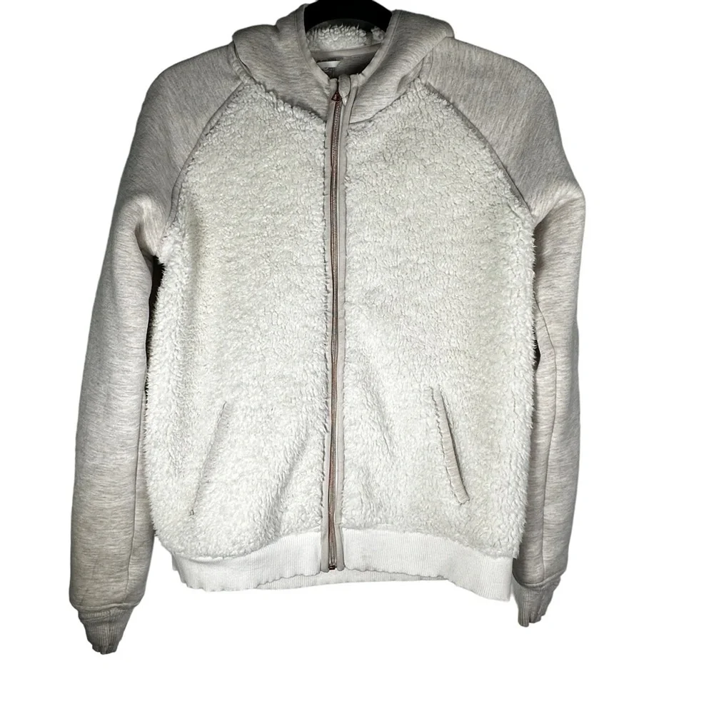 Athleta Girl Sherpa Full Zip Jacket/Hoodie